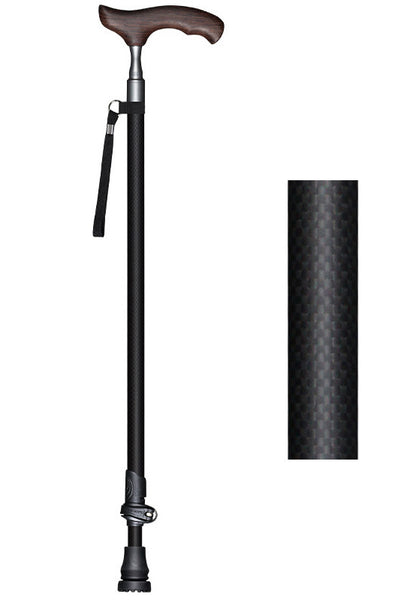 Pioneer Walking Cane - Carbon Fiber Slim Neck Telescopic Cane