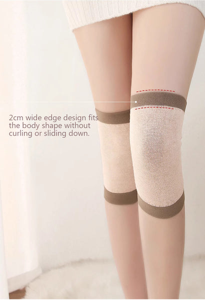 Cashmere Knee Pads to Warm Knee Joints for Men and Women(Length: Short type 18cm)