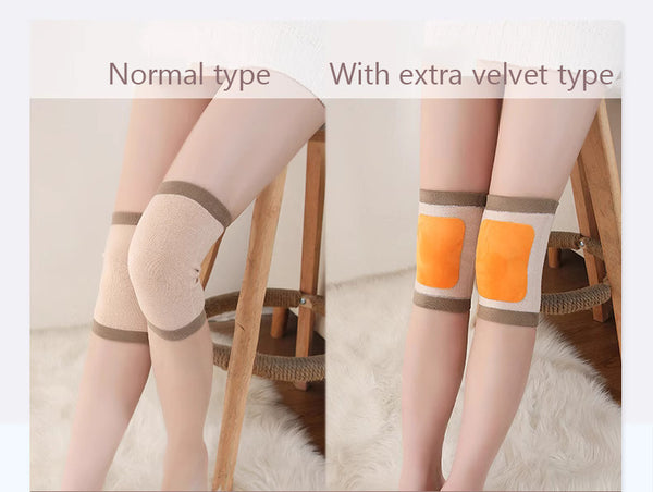 Cashmere Knee Pads to Warm Knee Joints for Men and Women(Length: Long type 26cm)