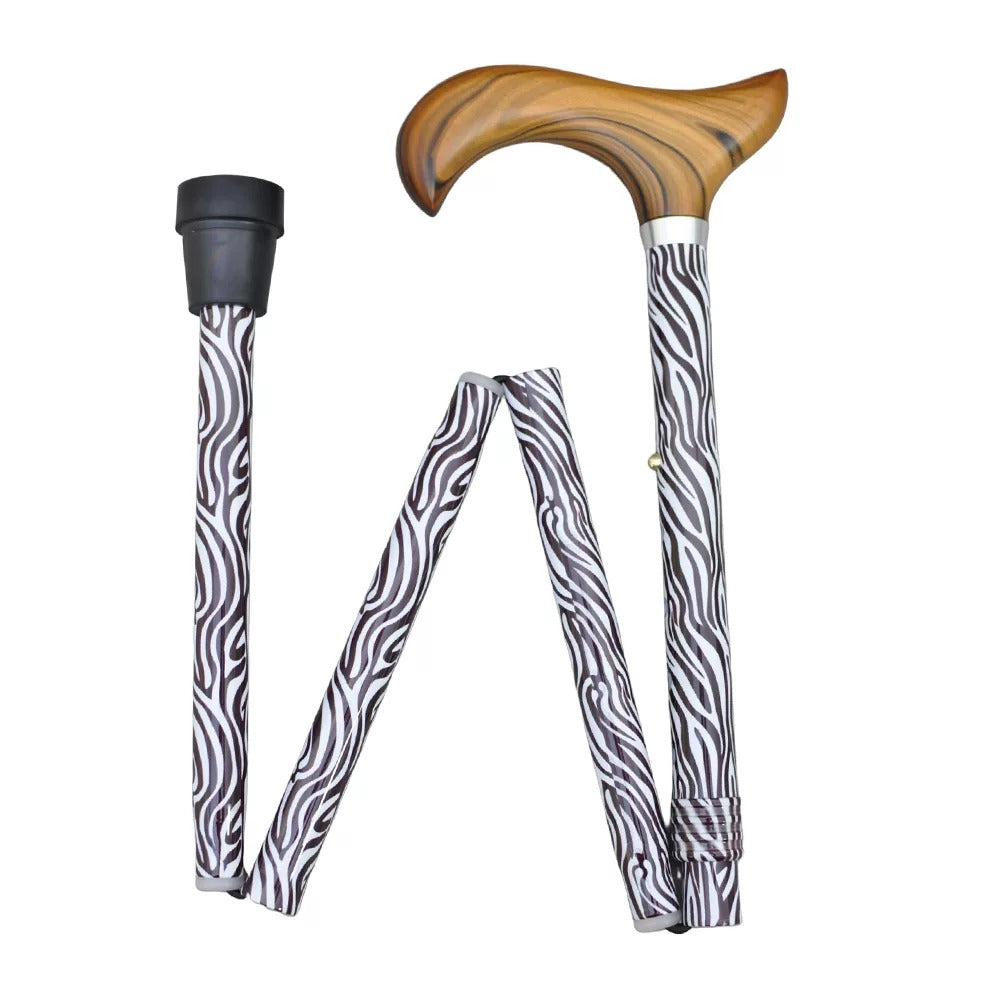 Hohocane folding cane with real wood handle(pattern 2)