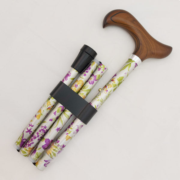 Hohocane folding cane with real wood handle(pattern 3)