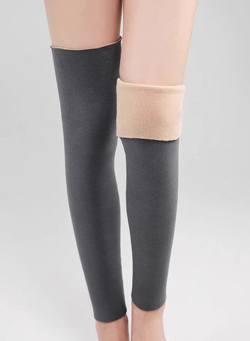 Keep Warm Leggings for Seniors Thickened Granular Velvet Long Tube Leg Protectors Knee Pads to Keep Warm of Knee Joints and Calf for Men and Women