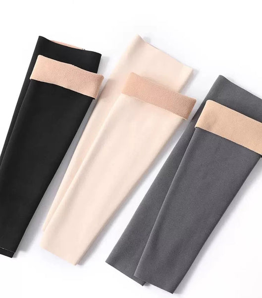 Keep Warm Leggings for Seniors Thickened Granular Velvet Long Tube Leg Protectors Knee Pads to Keep Warm of Knee Joints and Calf for Men and Women