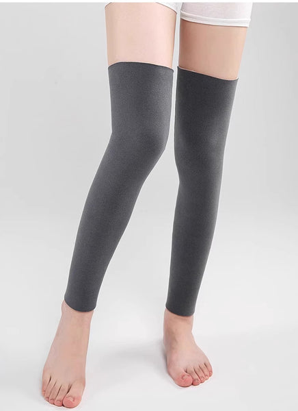 Keep Warm Leggings for Seniors Thickened Granular Velvet Long Tube Leg Protectors Knee Pads to Keep Warm of Knee Joints and Calf for Men and Women