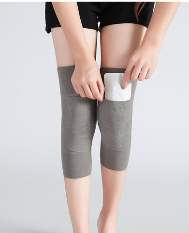 Knee Pad Knee Sleeve with Built-in Opening for Putting Heating Pads to Keep Warm of Knee Joints for Men and Women
