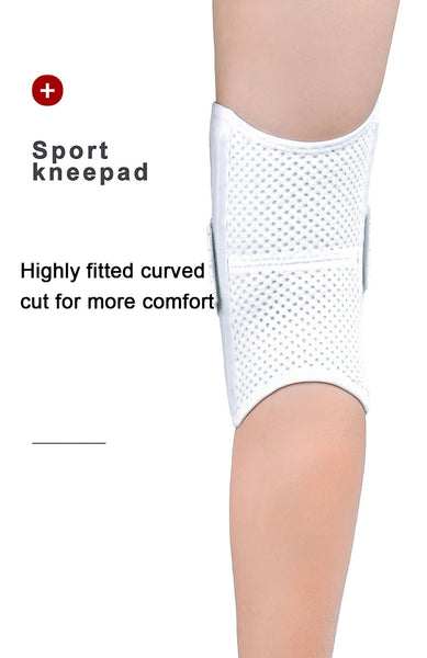 V-shaped Two-way Strap Sport Knee Pads with Elastic Spring Support and Patellar Pads for Load-reducing and Compression Protection