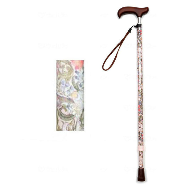 Welfan Cane - Dream Life Stick Slim Neck Patterned Telescopic Cane(Slim Type)(Pattern 2) ウェルファン 夢ライフステッキ スリムネック伸縮スリムタイプ