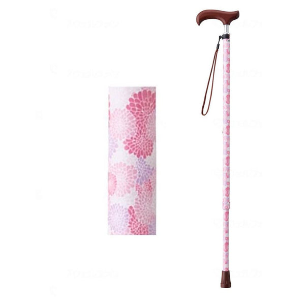 Welfan Cane - Dream Life Stick Slim Neck Patterned Telescopic Cane(Slim Type)(Pattern 2) ウェルファン 夢ライフステッキ スリムネック伸縮スリムタイプ