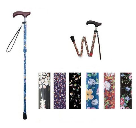 Welfan Cane - Dream Life Stick Aluminium Slim Neck Folding Walking Stick ウェルファン 夢ライフステッキ 折りたたみ杖
