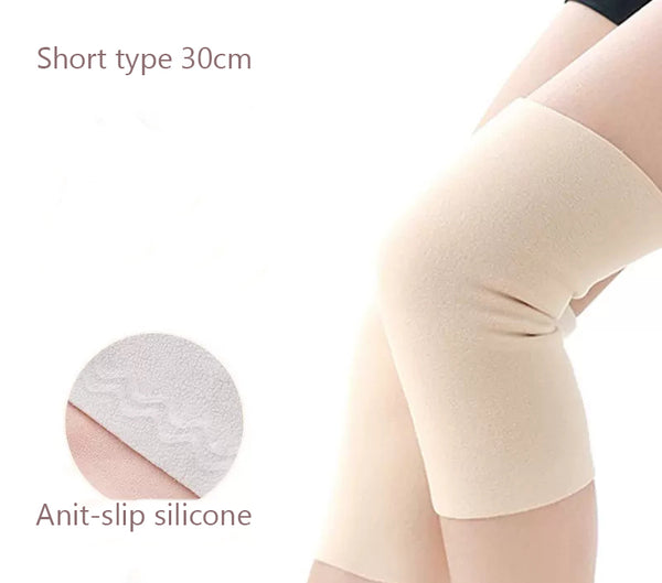 Keep Warm Leggings for Seniors Thickened Granular Velvet Long Tube Leg Protectors Knee Pads to Keep Warm of Knee Joints and Calf for Men and Women