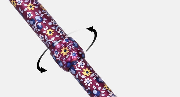 ichigo ichie folding cane with real wood handle(flora pattern2)